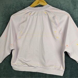 Nike Dri-FIT Lavender long sleeve top with neon studding sz L